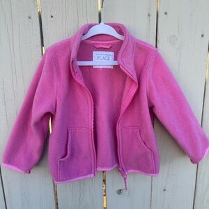 The Children's Place Vibrant Pink Kids Fleece Jacket